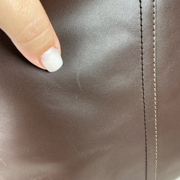 Coach Lexington Brown Mahogany Unisex Men Leather Map Messenger Bag Work NWT - Picture 12 of 14